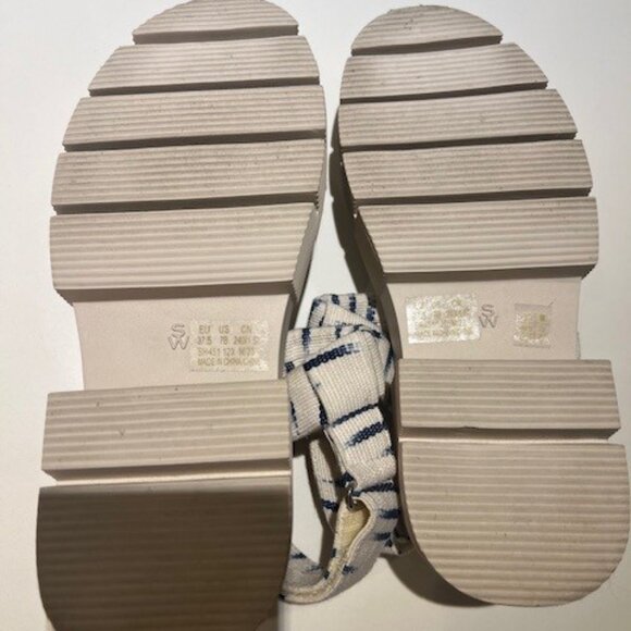 Stuart Weitzman Striped Sofia Nolita Sandal - Size 7 - Picture 6 of 9